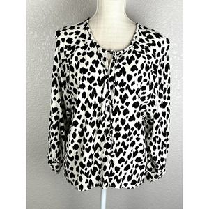 Cleobella Jordan Animal Print Blouse, Size S